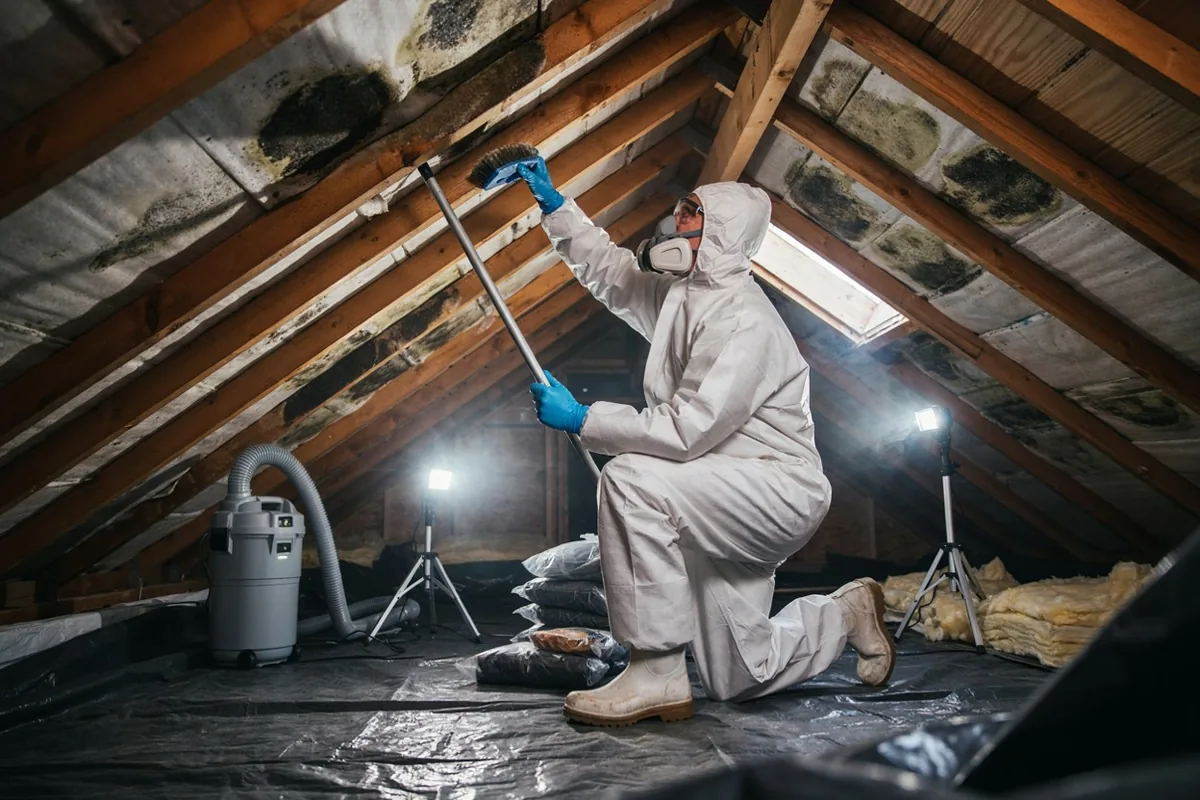 Attic mold remediation in Baton Rouge, LA
